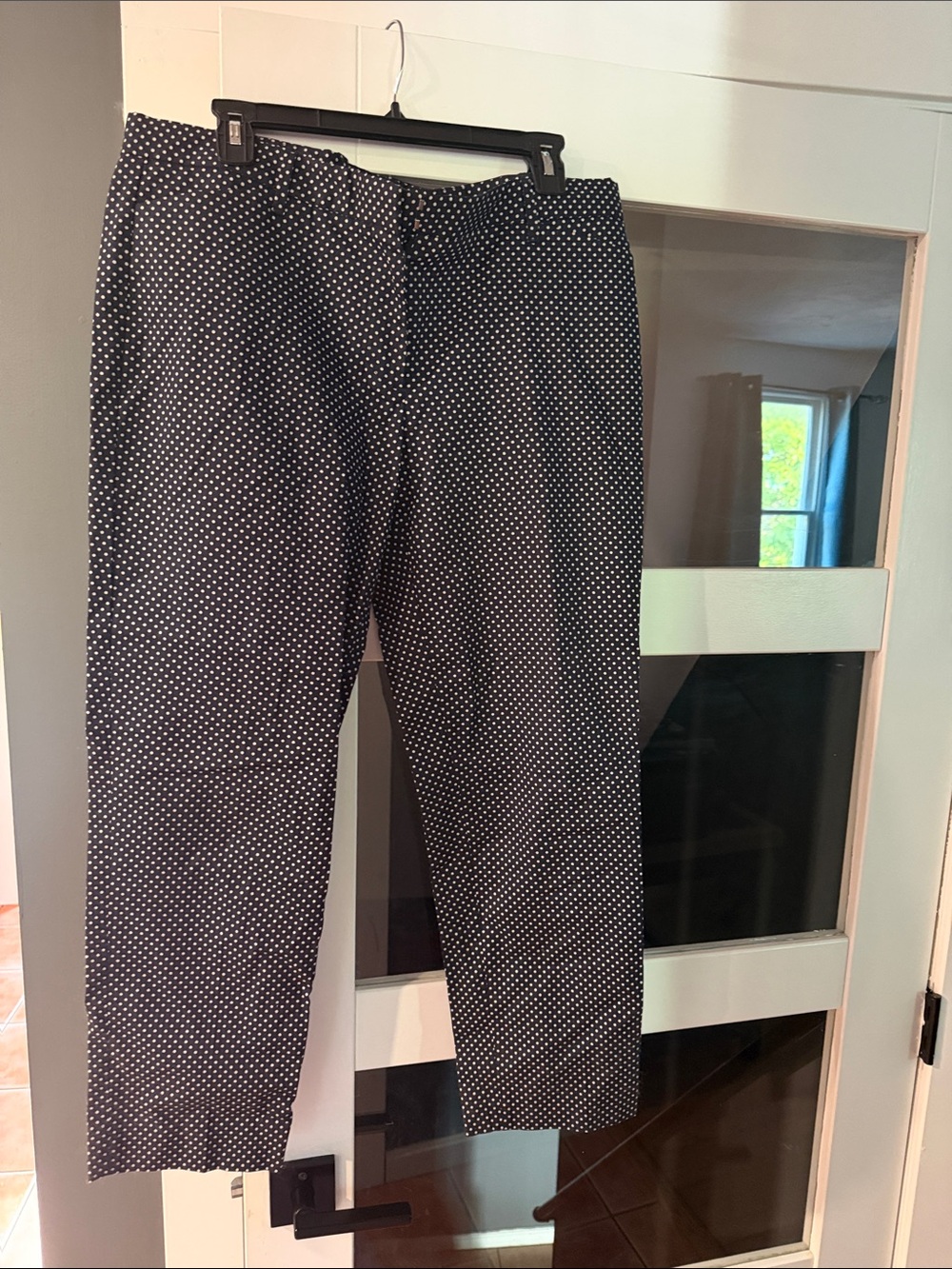 GAP Black Pants with White Polka Dots